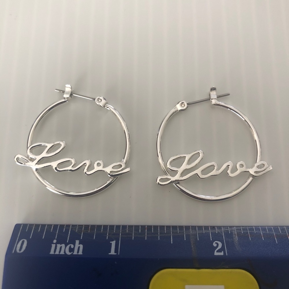 Women’s Hoop Love Earrings